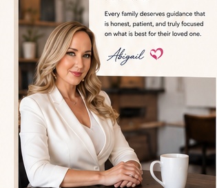 Abigail at her desk